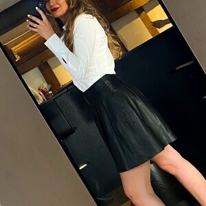 Banana Republic Leather Mini Skirt